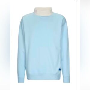 - NWT Mock-Neck Sweatshirt - Baby Blue, size L